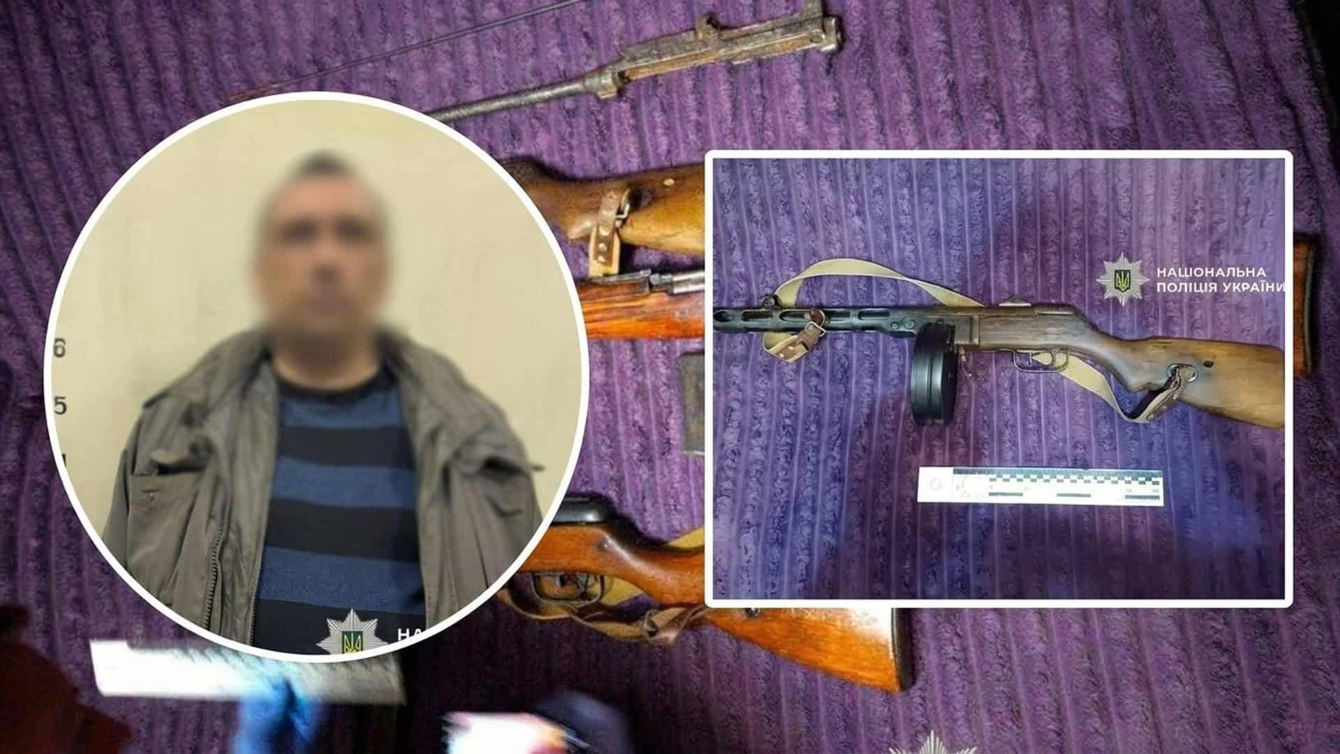 Затриманий киянин, який продавав трофейну зброю поштою, та вилучений пістолет-кулемет і гвинтівка — Київ, 2026