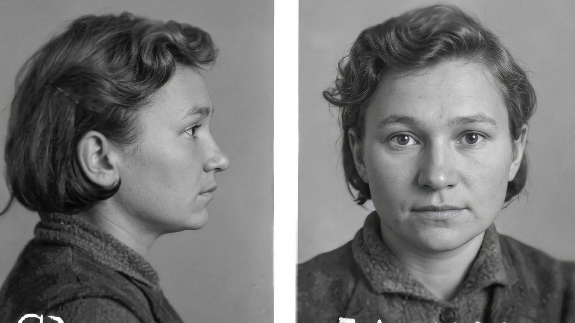 Людмила Фоя — підпільниця ОУН і активістка УПА, архівне фото з кримінальної справи, Архів СБУ, 1940-і роки