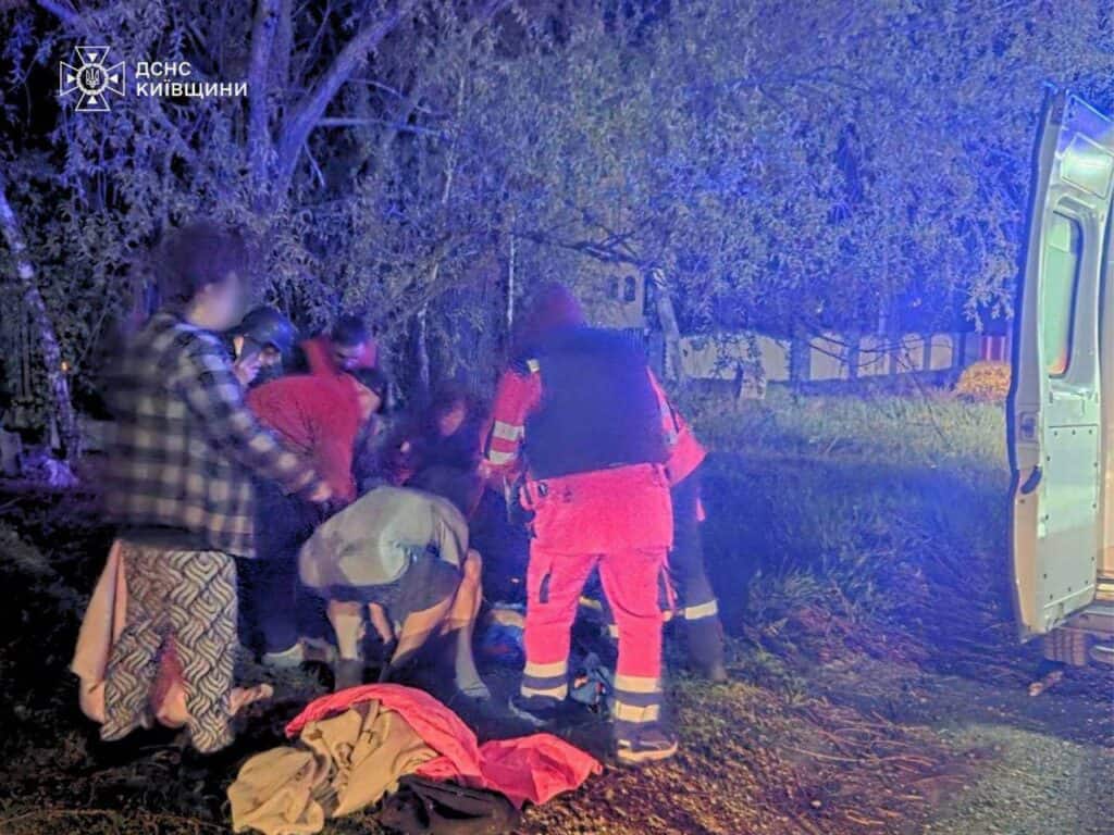 Атака дронів на Київщину: 2 людини поранені пошкоджено 2 будинки