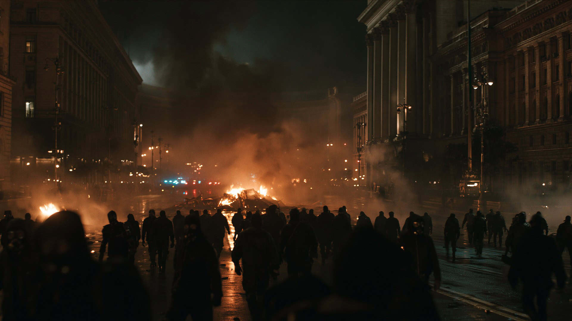 Ілюстративне зображення протестів, згенероване штучним інтелектом