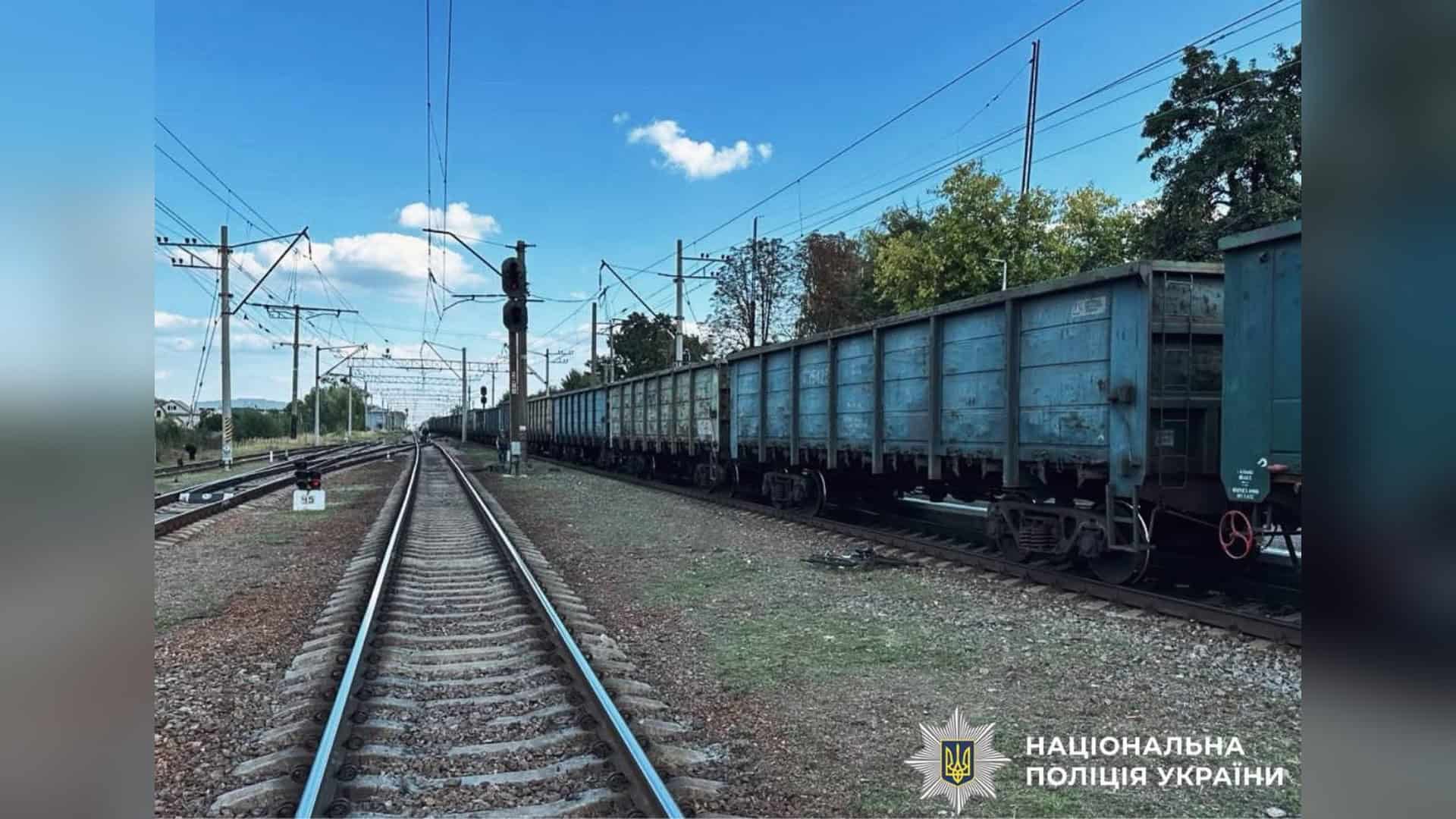 Залізничний пішохідний перехід у селищі Клавдієво-Тарасове Бучанського р-ну, де загинув 18-річний велосипедист під колесами вантажного потяга