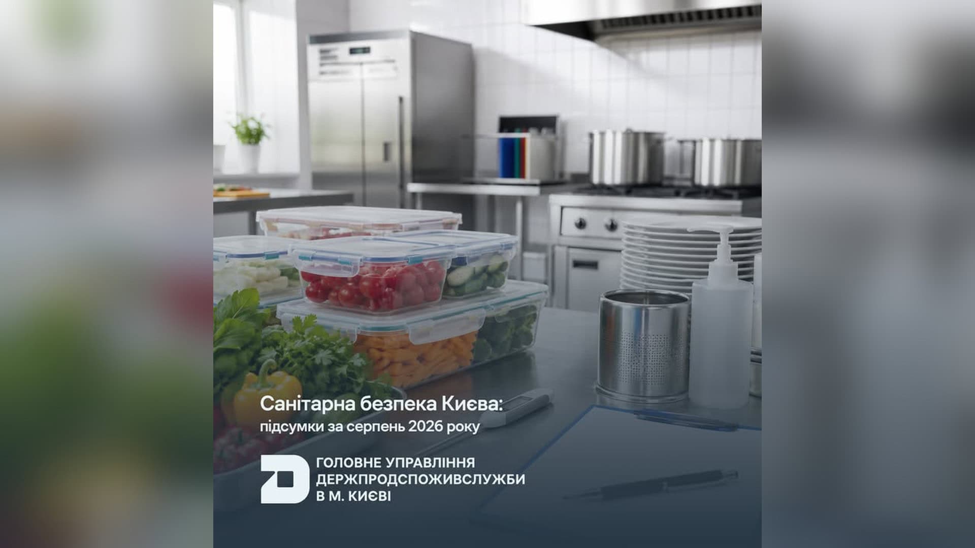 У серпні 2026 року фахівці Головного управління Держпродспоживслужби в м. Києві провели 20 інспектувань у сфері безпечності харчових продуктів, розгля