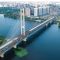Головні новини Києва | Kyiv.News Поїзд київського метро перетинає Дніпро Південним мостовим переходом між станціями «Видубичі» та «Славутич»