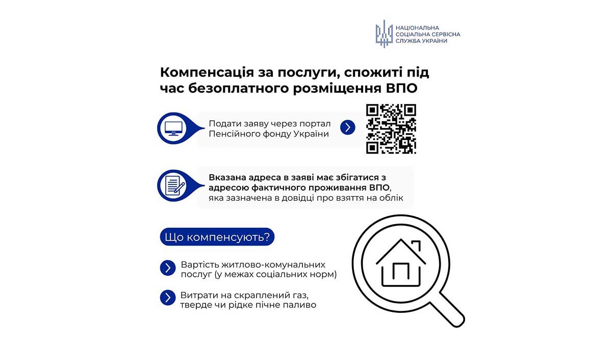 Компенсація за комунальні послуги при безоплатному розміщенні ВПО: новий порядок