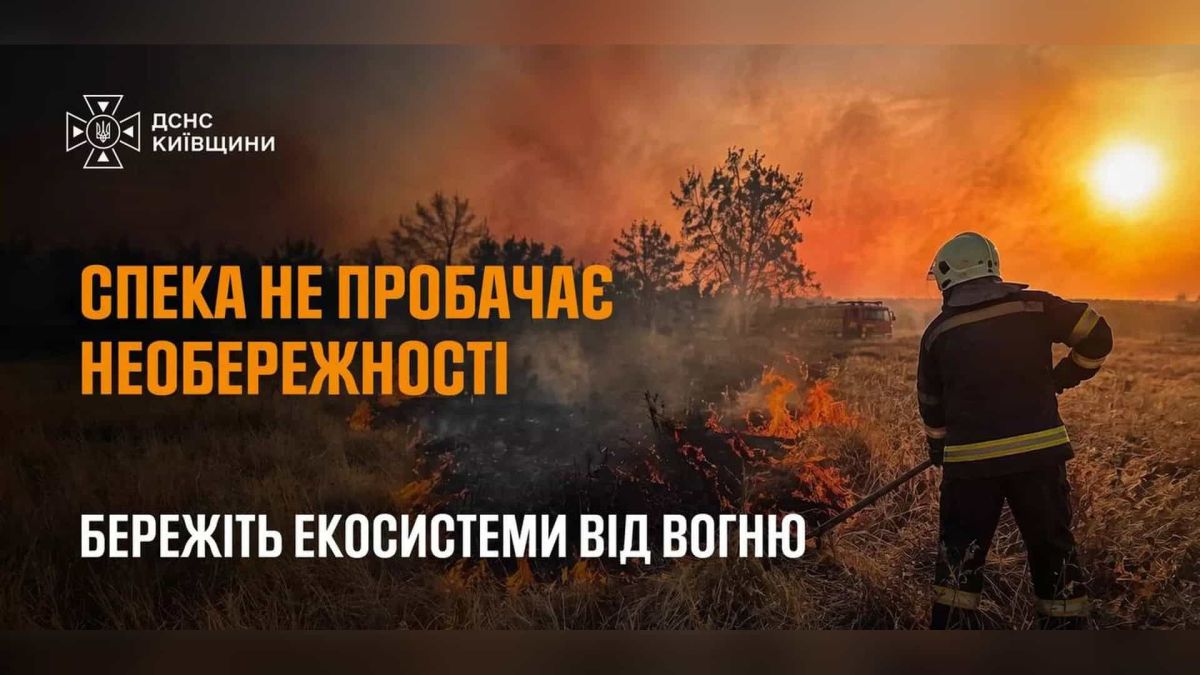 У Мазепинцях на Київщині пожежа стерні забрала життя людини Пожежа в екосистемі Київщини — рятувальники ДСНС гасять загоряння сухої рослинності, 2026 рік