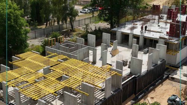 Будівництво нового житлового комплексу на вулиці Проскурівській у Гостомелі — шість будинків на 360 квартир для 272 родин