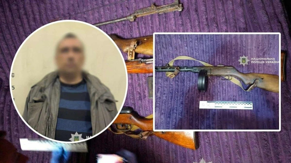 Затриманий киянин, який продавав трофейну зброю поштою, та вилучений пістолет-кулемет і гвинтівка — Київ, 2026