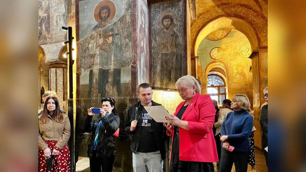 Софійський собор: прийнято реставрацію живопису трансепта за грантом ЮНЕСКО Реставрація монументального живопису в північній частині трансепта Софійського собору у Києві