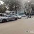 Місце ДТП на вулиці Садовій в Ірпені, де Dodge Charger зіткнувся з моторолером і травмував 54-річного водія
