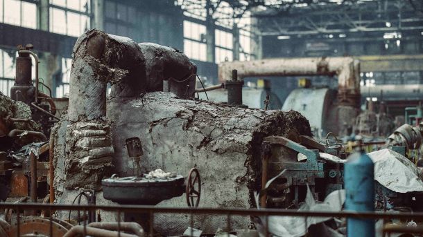 Наслідки атаки армії Росії на одну із ТЕС в Україні