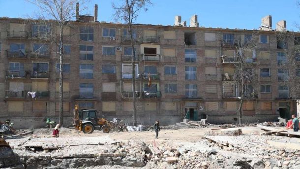 Наслідки російської атаки Києва 24 квітня 2025 року. Фото: Віталій Кличко / Telegram