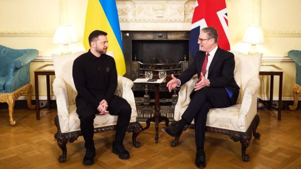 Президент України Володимир Зеленський і прем’єр-міністр Великої Британії Кір Стармер
