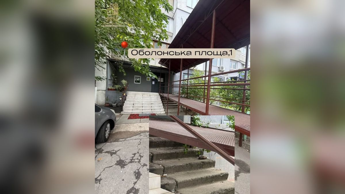 На Оболонській пл., 1 виявили антисанітарію та несправні ліфти Занедбаний під'їзд будинку на Оболонській площі 1 в Оболонському р-ні Києва: антисанітарія, несправні ліфти, пакети замість утеплення труб