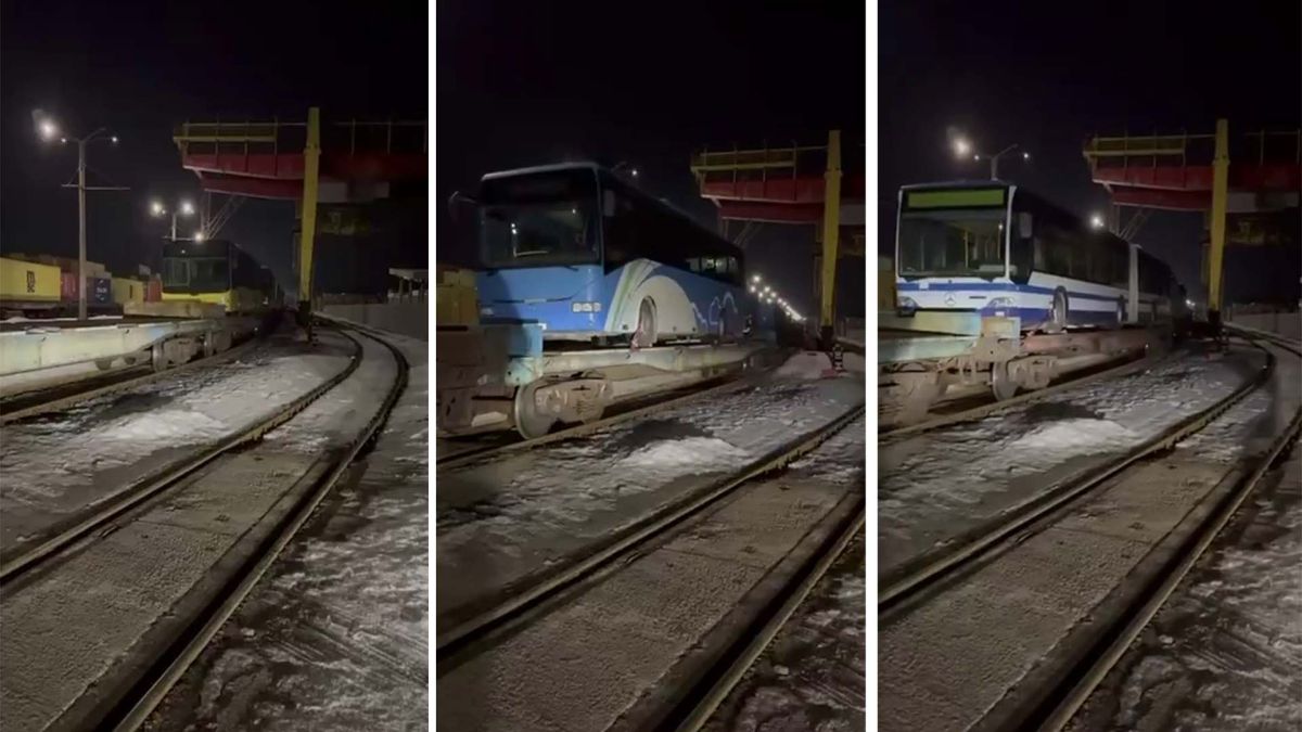 Міські автобуси Київської обласної військової адміністрації, які передають до Одеси як гуманітарну допомогу