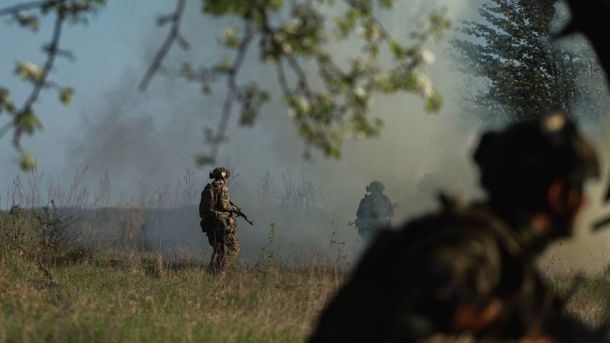 Українські військові на навчаннях