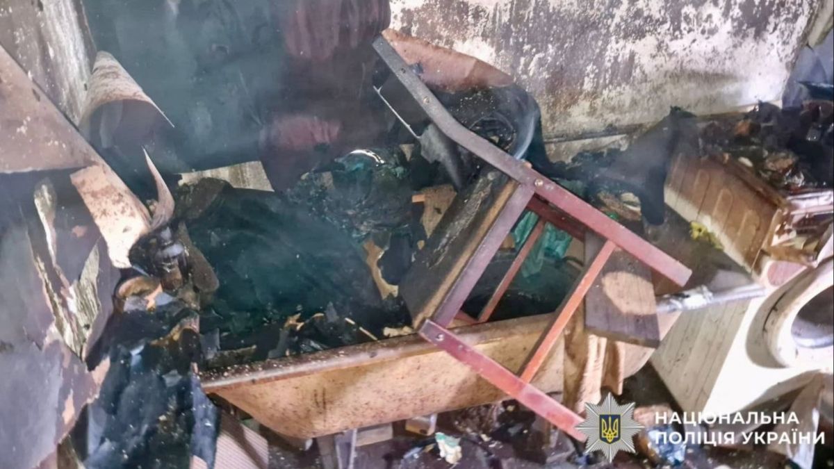 Наслідки пожежі в житловому будинку в селі Фурси Білоцерківського району, де загинув 62-річний чоловік від отруєння чадним газом