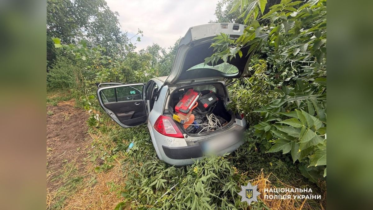 П’яного водія на Білоцерківщині підозрюють у ДТП із постраждалим пасажиром Пошкоджений автомобіль Renault у кюветі біля дерев у селі Олійникова Слобода на Білоцерківщині після ДТП із п'яним водієм