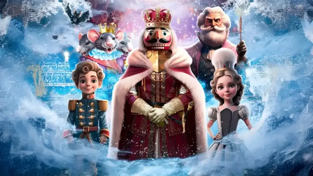 Герої балету «Лускунчик. Різдвяна казка», намальовані на афіші