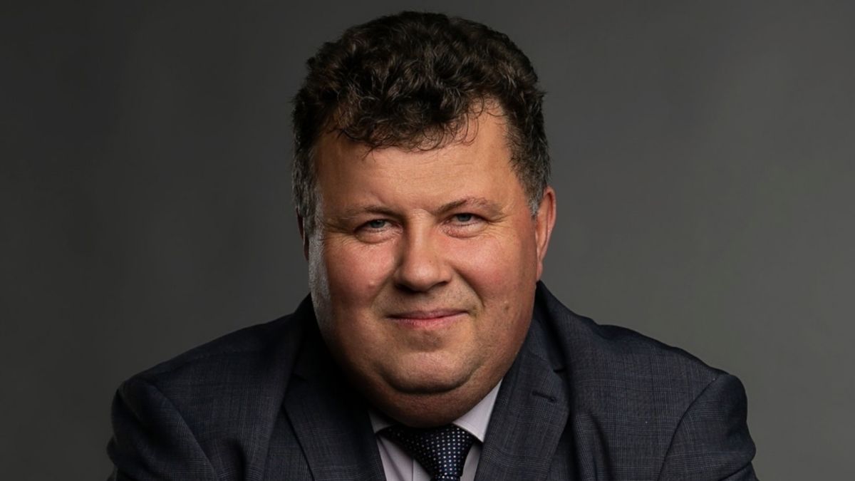 Ректор Київського національного університету імені Тараса Шевченка Володимир Бугров під час публічного виступу