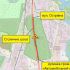 Схема обмеження руху на Столичному шосе між зупинкою Автомобільний центр та вулицею Острівною з 18 травня до 20 червня 2026 року