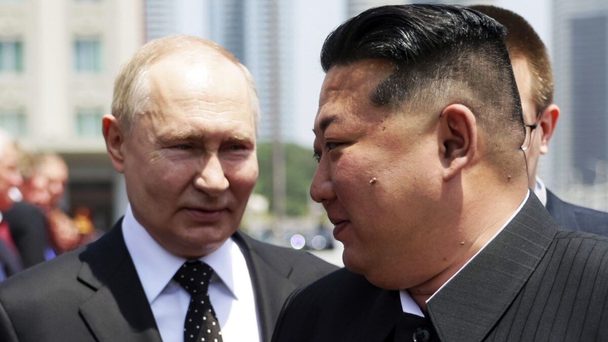 Володимир Путін і лідер Північної Кореї Кім Чен Ин