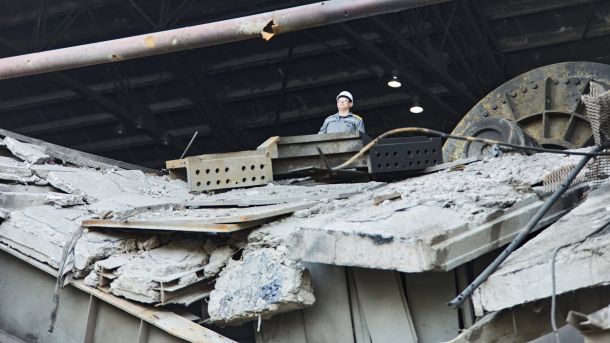 Пошкоджений виробничий майданчик ДТЕК у Києві після масованої атаки Росії 16 квітня 2026 року
