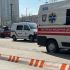 Головні новини Києва | Kyiv.News Машина поліції та швидкої допомоги стоять біля клініки