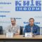 Учасники брифінгу про програму співфінансування 70/30 для ОСББ у Києві: Олена Гаркуша, Станіслав Донцов, Петро Пантелеєв та Максим Петренко