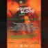 Постер шоукейсу Young Blood Live 2026 на тлі оранжевого дизайну з логотипом Jäger Music Awards та списком артистів