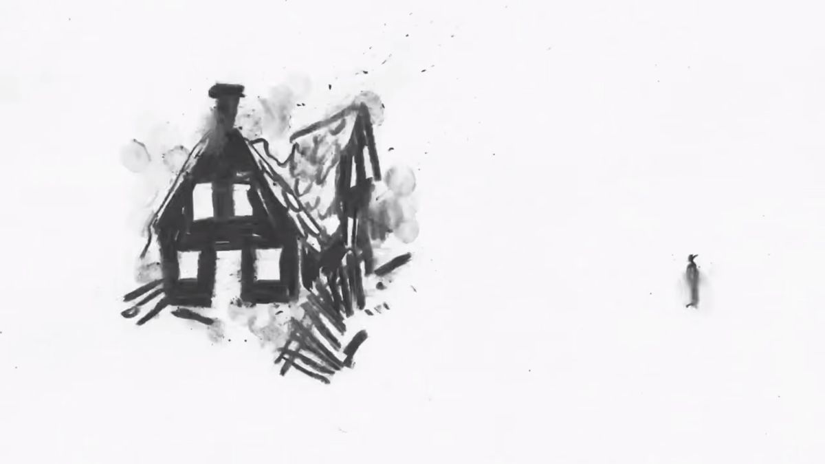 Будинок з вугілля (кадр з фільму «Я померла в Ірпені»)