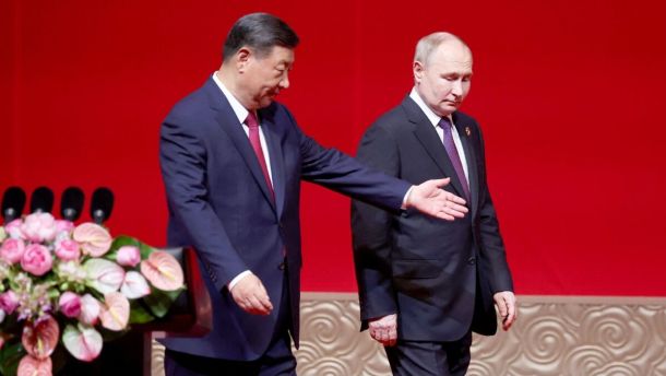 Президент Китаю Сі Цзіньпін і керівник Росії Володимир Путін