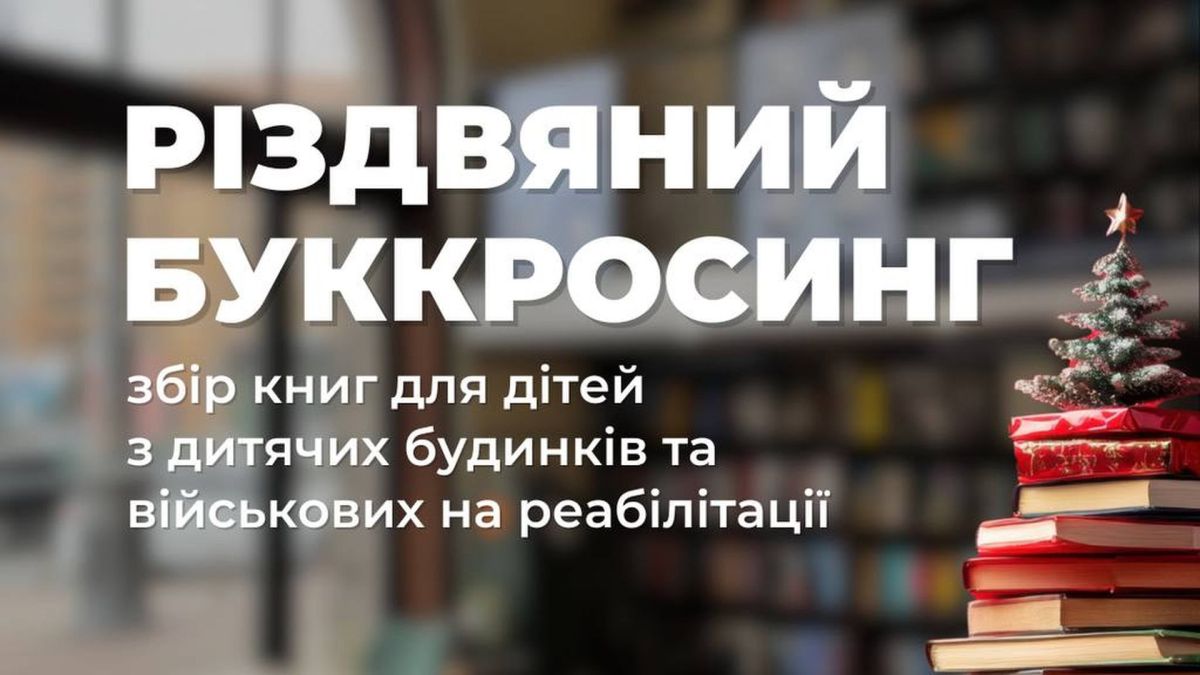 Книгарня і ялинка серед книжок