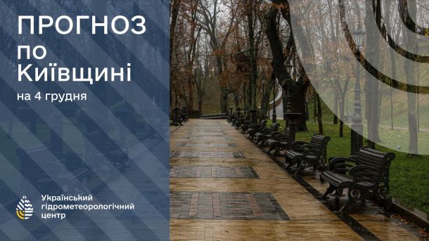 Зимова вулиця Києва з лавочками, парк