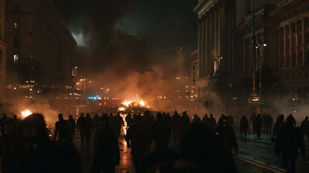 Молодь скинула уряди по всій Азії. Чому спрацювало тільки в Непалі? Ілюстративне зображення протестів, згенероване штучним інтелектом